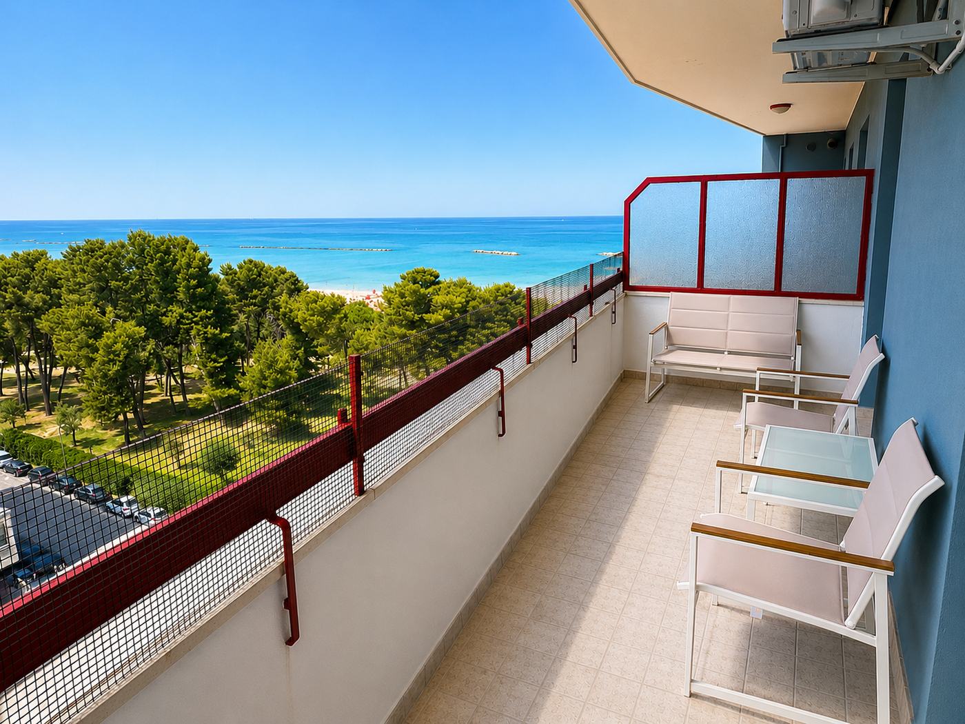 Vista mare dalla terrazza di Flo Beach House